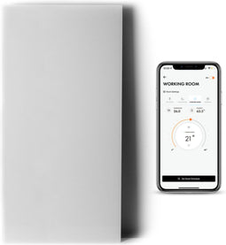 BOLDR - KELVIN - Infraroodverwarming - Smart Heater - Wit - Small - 960 x 500 x 12 mm - 450W