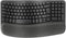 Logitech Wave Keys - Draadloos Ergonomisch Toetsenbord - Azerty BE - Grafiet