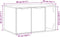 vidaXL - Kattenbakkast - 80x50x45 - cm - bewerkt - hout - gerookt - eikenkleurig