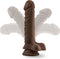 Blush Dildo Love Toy Dr. Skin Plus 9 Inch Posable Dildo With Balls Chocolate Bruin