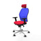 Piqueras y Crespo 2D086G2 - Bureaustoel - Verstelbare hoogte en hoofdsteun - Rood