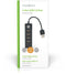 Nedis UHUBU2420BK - USB-hub 4-poorts - Compact en bus powered - Zwart