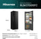 Hisense RL5K370GSFC - Vrijstaande Koelkast - 372 liter - Zwart