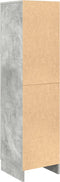 vidaXL - Hoge - kast - Betonnen - Grijs - 31,5x32x124 - cm - Geengineerd - hout