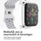imoshion Sport⁺ bandje - Geschikt voor Apple Watch 1, 2, 3, 4, 5, 6, 7, 8, 9, 10 (42 mm), SE - 38/40/41 mm - White Rainbow - M/L