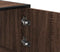 vidaXL - Hoge - kast - 68x35x106,5cm - bewerkt - hout - en - metaal - bruin - eikenkleur