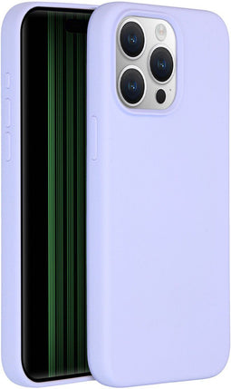 Accezz Liquid Silicone Backcover - MagSafe - Schokabsorberend - Paars (iPhone 15 Pro Max)