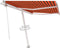 vidaXL - Luifel - vrijstaand - automatisch - 350x250 - cm - oranje - en - bruin