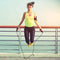 SMUG Professioneel Fitness Springtouw met Opbergzak - Jump Rope voor Volwassenen - Crossfit Speedrope - Home Workout - Zwart