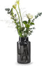 Bloomique - Vaas Gigi - Zwarte Vaas voor binnen - Glazen Vaas - Bloemenvaas - H35x Ø13cm - Vaas Glas - Vaas Zwart - Zwarte Bloemenvaas - Handgemaakt en Extra goed verpakt!