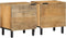 vidaXL - Nachtkastjes - 2 - st - 40x33x46 - cm - massief - mangohout - bruin