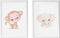 Set van 2 Schilderijen Crochetts 33 x 43 x 2 cm Olifant Aap 2 Onderdelen