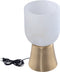 PTMD Torean Gold alabaster table lamp on gold base S