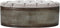 Kruk DKD Home Decor Beige Metaal Polyester Donkerbruin (121 x 44 x 47,5 cm)