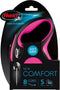 Flexi New Comfort Koord - Hondenriem - Roze - S - 8 m - (<12 kg)