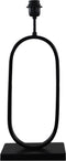 Tafellamp Ovaal - 22x15x55 - Gepoedercoat zwart - Metaal