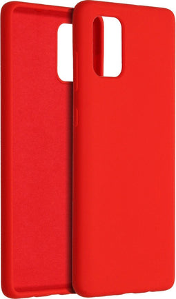 Accezz Samsung Galaxy A71 - Liquid Silicone Backcover - Schokabsorberend - Rood