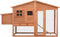 vidaXL - Kippenhok - met - nestkast - massief - vurenhout - grijs - en - wit