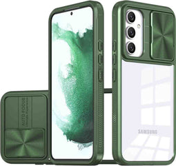 imoshion Hoesje Geschikt voor Samsung Galaxy S23 FE Hoesje - imoshion Camslider Backcover - Donkergroen
