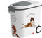 Curver Voedselcontainer Hond - 35L - Lucht- en vochtdicht - Wit/Grijs