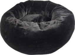 Foeiii - Cozy Pluche Relax Donut Zwart Hondenmand