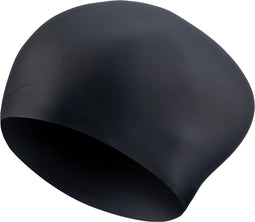 Nike Long Hair Silicone Badmuts - Zwemcap - Hypoallergeen - Zwart