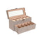 Doos-Juwelenkistje Home ESPRIT Grijs Polyurethaan Kristal Hout MDF 27,5 x 11 x 15 cm