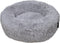District 70 FUZZ - Hondenmand Zacht Pluche - Donutvorm - Lichtgrijs - Ø 80 cm (L)