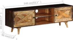 vidaXL - Tv-meubel - 140x30x45 - cm - massief - mangohout