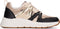 POSH by Poelman CAROCEL - Dames sneaker - Vetersluiting met gouden details - Zwart met beige