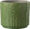 J-Line bloempot Blad - keramiek - groen - large - Ø 17 cm