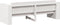 vidaXL - Tuinbank - Wit - 185,5x60x62 - cm - Massief - Grenenhout