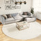 vidaXL - Vloerkleed - PAMPLONA - shaggy - hoogpolig - modern - Ø - 280 - cm - crèmekleur