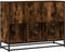 vidaXL - Dressoir - 100x35x76 - cm - bewerkt - hout - gerookt - eikenkleurig