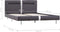 vidaXL - Bedframe - met - LED - kunstleer - zwart - 140x200 - cm