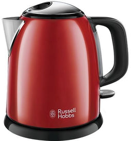 Russell Hobbs 24992-70 - Mini Waterkoker - 2400W 1L Kookt 1 kop in 50 sec Rood/Zwart