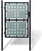 vidaXL - Poort - enkel - 300x150 - cm - zwart