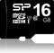 Silicon Power 16GB MicroSDHC Class10 UHS-1 - Geheugenkaart met SD-adapter - Zwart