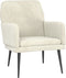VDXL Fauteuil 62x79x79 cm fluweel crèmekleurig