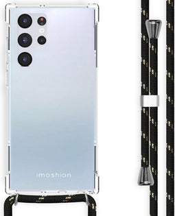 iMoshion Hoesje Geschikt voor Samsung Galaxy S22 Ultra Hoesje Met Koord - iMoshion Backcover met koord - Transparant