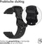 iMoshion Nylon 22 mm bandje – Geschikt voor Garmin Venu 2 / Fenix 7 Pro / 7 / 7s / 6 Pro / 6 / Vivoactive 4 / Polar Grit X Pro / X / Vantage M2 / V2 - Zwart