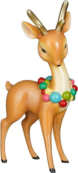 House of Seasons Kerstversiering Rendier - 15x8x29 cm - Polyresin - Bruin