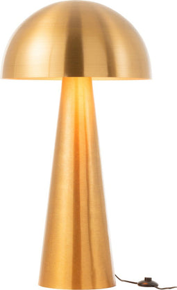 J-Line lamp Paddenstoel - metaal - mat goud - extra large