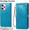 iMoshion Hoesje Geschikt voor Xiaomi Redmi Note 12 Pro Hoesje Met Pasjeshouder - iMoshion Mandala Bookcase - Turquoise