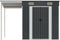 vidaXL - Tuinschuur - met - verlengd - dak - 277x110,5x181 - cm - staal - antraciet