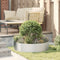 vidaXL - Tuinbekers - 5 - stuks - 80x80x20 - cm - Gegalvaniseerd - Staal