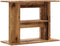 vidaXL - Aquariumstandaard - 80x35x60 - cm - bewerkt - hout - oud - houtkleurig