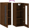 vidaXL - Hangkast - 34,5x34x90 - cm - bruin - eikenkleur