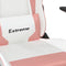 vidaXL - Gamestoel - kunstleer - wit - en - roze
