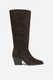 Bronx next-low-kole - Cowboylaarzen - 7cm hakhoogte - Donkerbruin